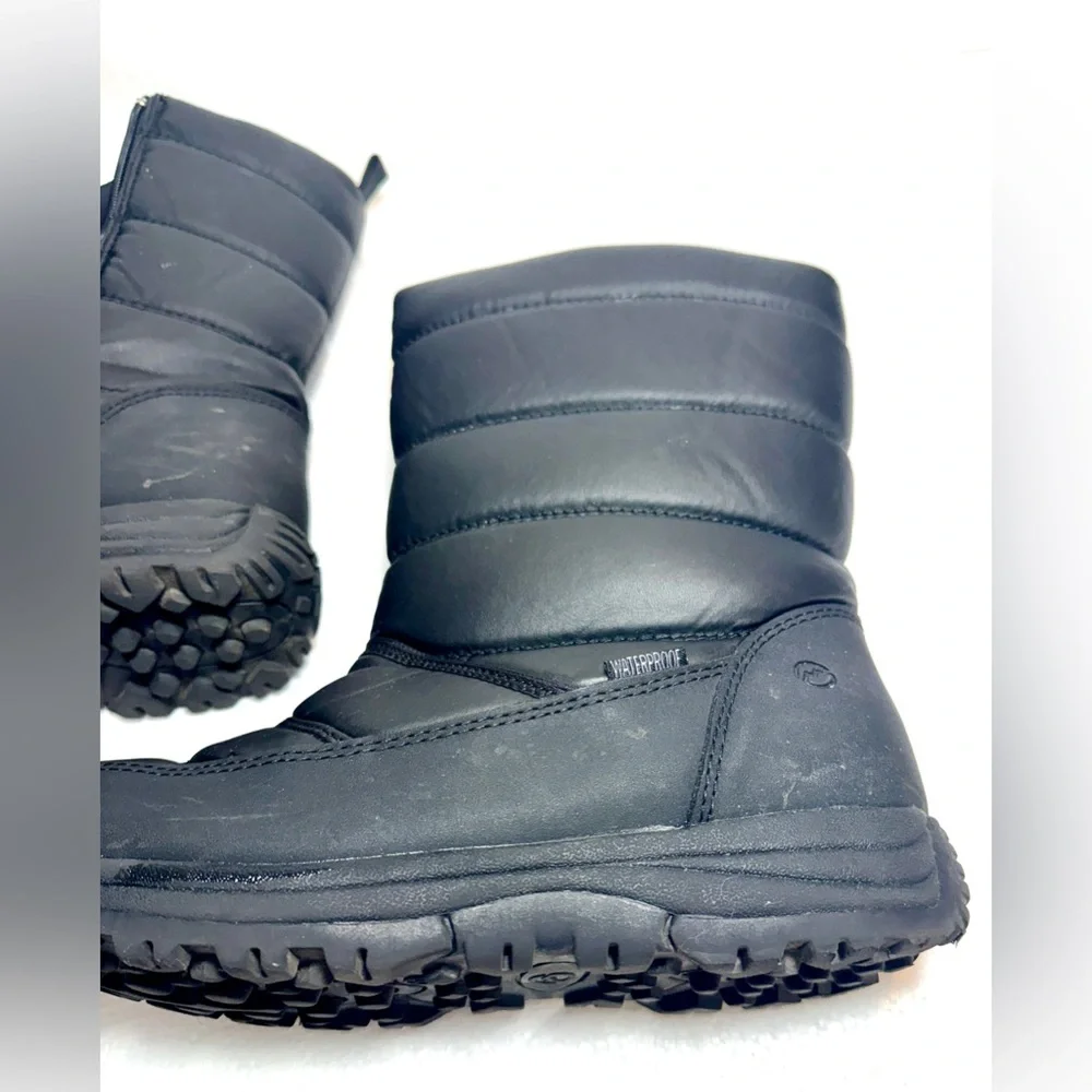 Magellan Seasons Black Quilted Winter Boots Shoes